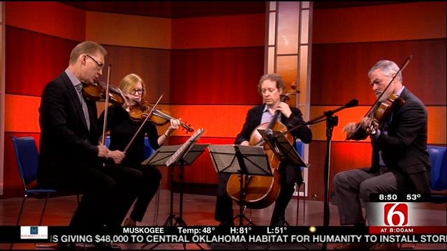 American String Quartet Performs On 6 In The Morning