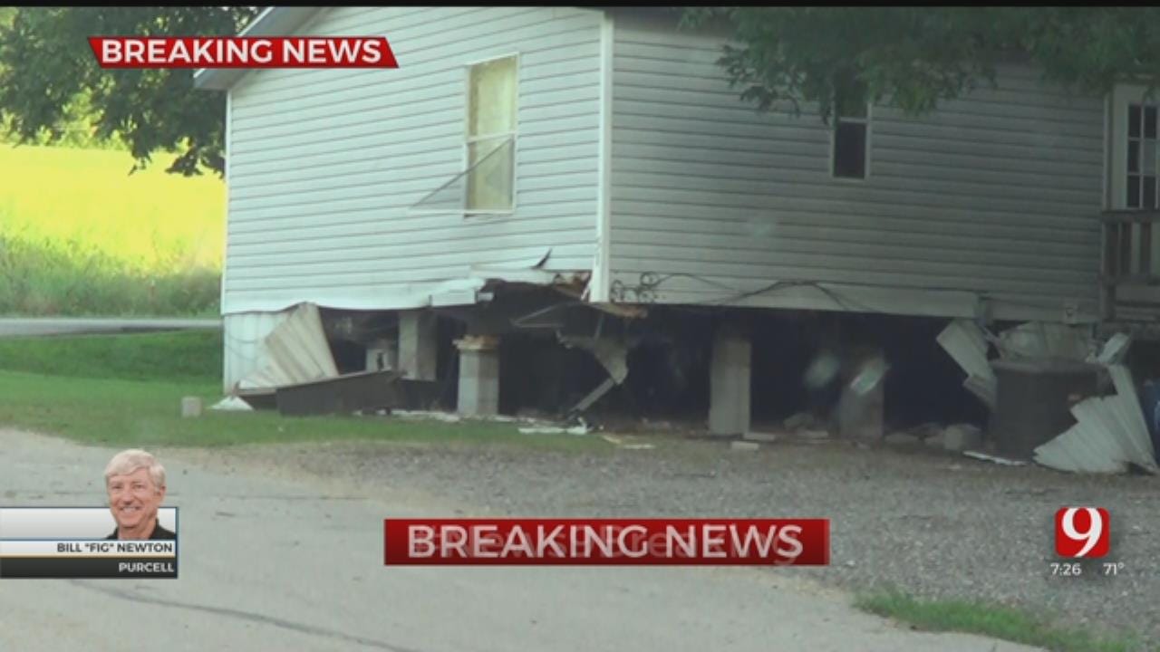 One Dead After Vehicle Crashes Into Purcell Mobile Home