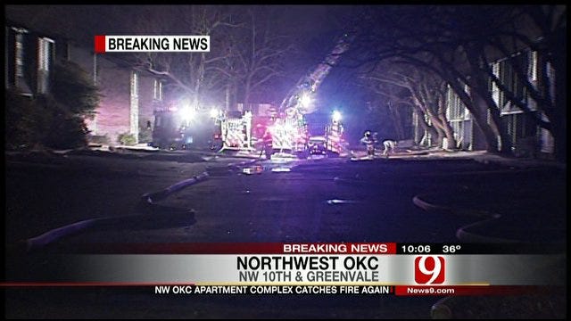Authorities Investigate Arson Fires At OKC Abandoned Apartment Complex