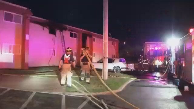 WEB EXTRA: Video From Scene Of Tulsa Bradford Apartments Fire