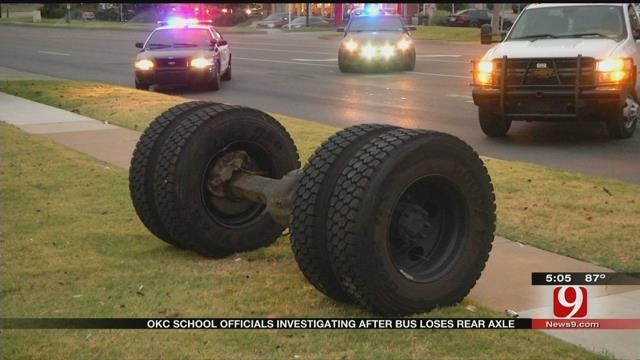 OKC School Officials Investigating After Bus Loses Rear Axle