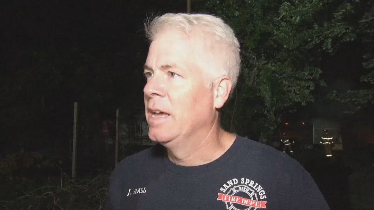 WEB EXTRA: Sand Springs Deputy Fire Chief Justin Hall Talks About Fire