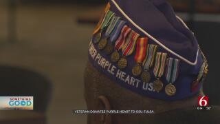 Veteran Donates Purple Heart To OSU-Tulsa