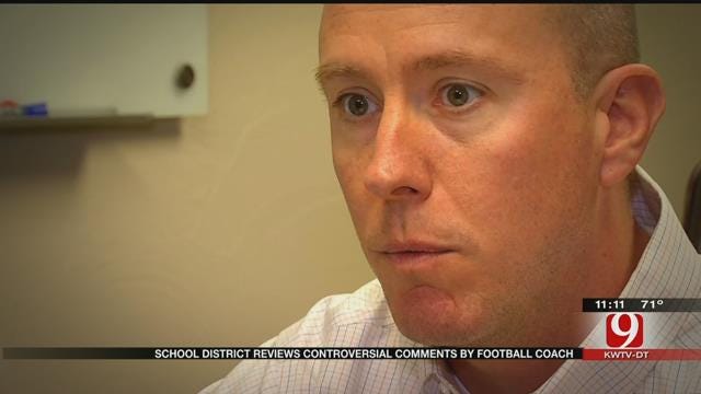 Moore School District Reviews Controversial Comments By Football Coach