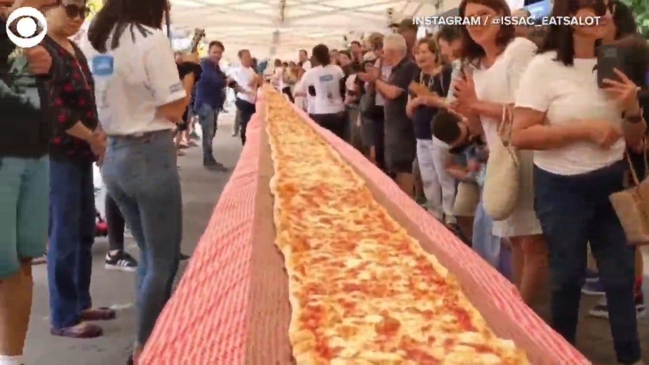 WHOA! This 300 Foot Long Pizza Was Part Of A Fundraiser For Australian Firefighters