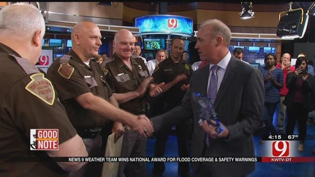 WEB EXTRA: OHP Awards News 9’s Weather Team, Storm Trackers