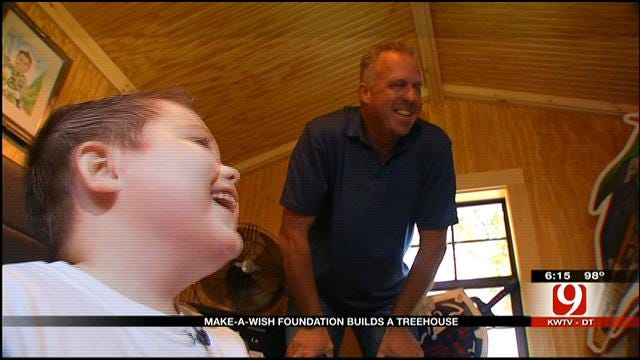 'Make A Wish' Builds Dream Tree House For Sick Wynnewood Boy