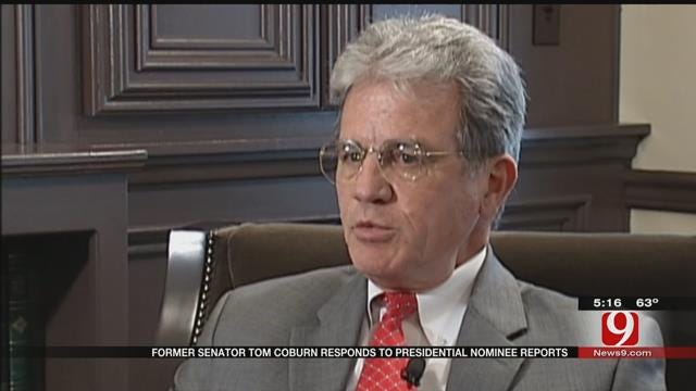 Tom Coburn Responds To Reports Of Possible Presidential Bid