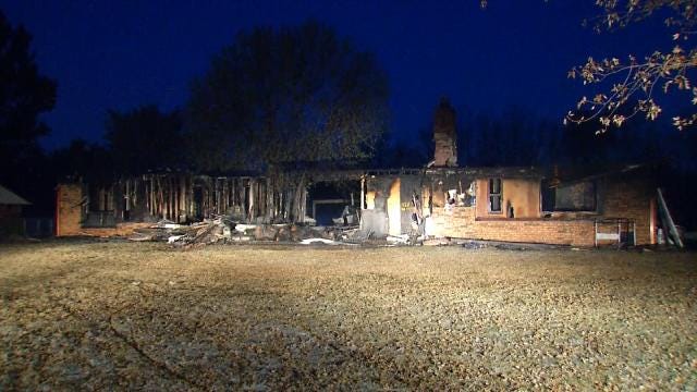 WEB EXTRA: Video From Rogers County House Fire