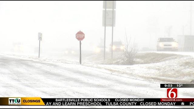 Winter Road Conditions Continue To Plague Northeastern Oklahoma Drivers