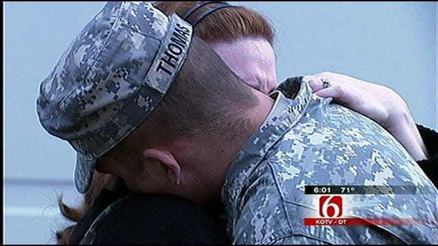 Oklahoma Families Say Goodbye To 45th Infantry Brigade Soldiers
