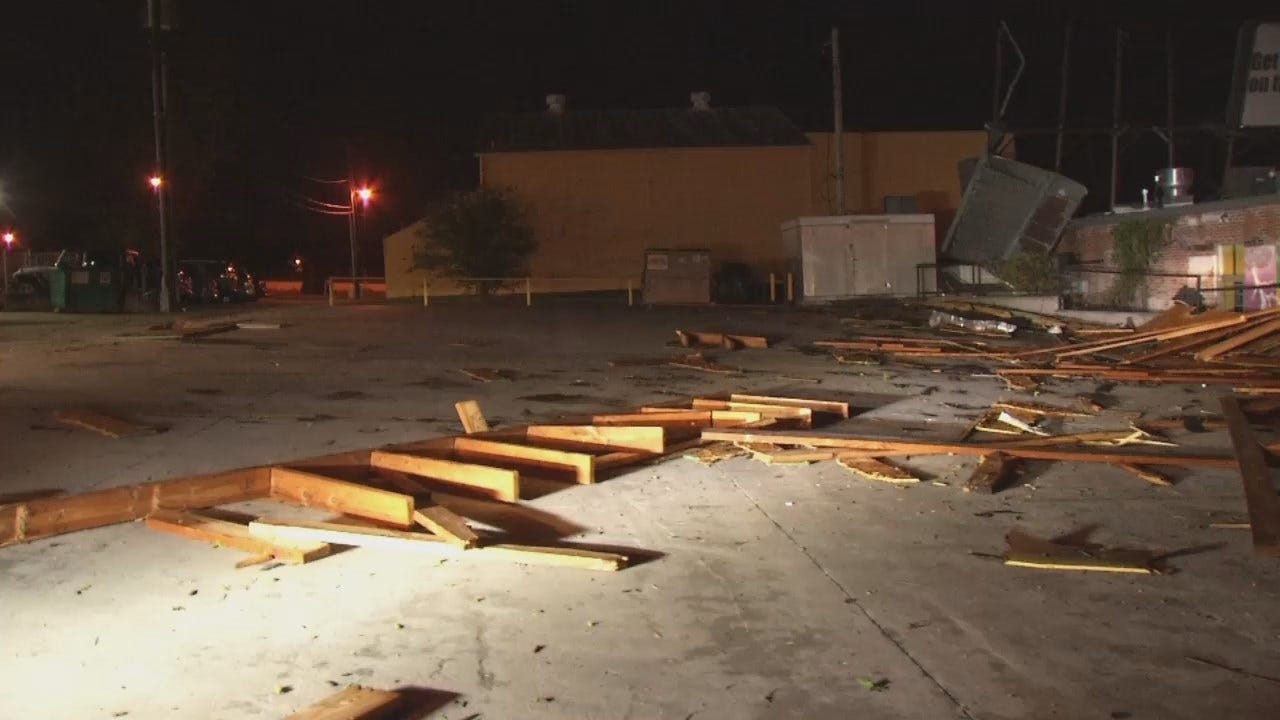 WEB EXTRA: Video Of Storm Debris In Phat Philly's Parking Lot