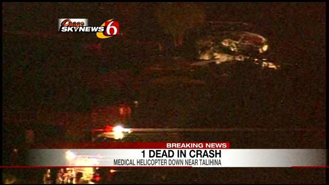 1 Dead, 3 Injured In Oklahoma Medical Helicopter Crash