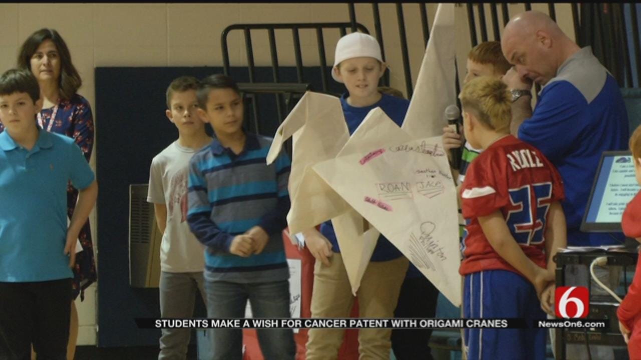 Bixby Students Make 1,000 Origami Cranes For Father Diagnosed With Cancer