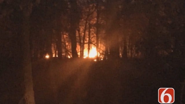 Photojournalist Gary Kruse Reports From Creek County Grass Fire