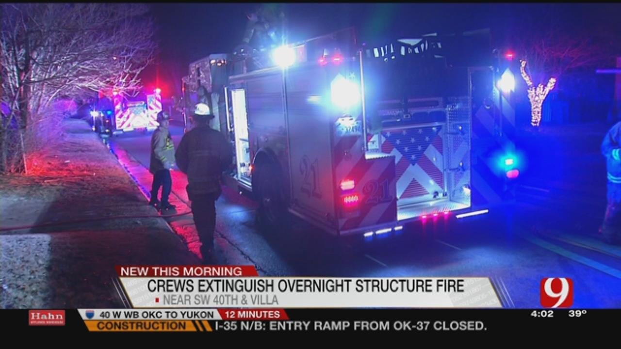 Crews Respond To Overnight SW OKC Structure Fire