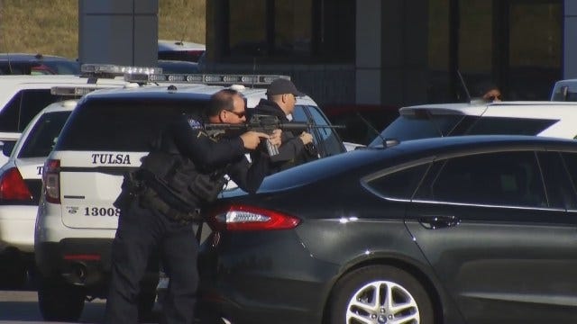 WEB EXTRA: Tulsa Police Searching Local Car Dealership