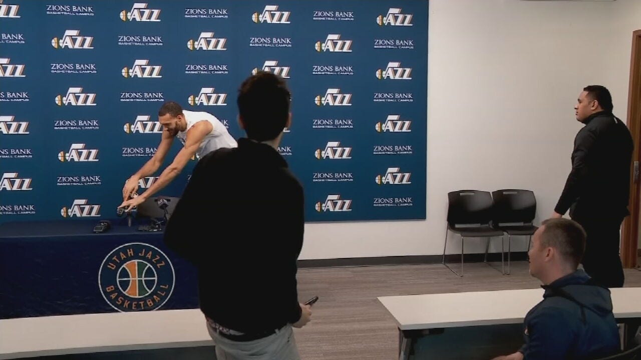 WATCH: Utah Jazz Player Touches Mics Before Testing Positive For Coronavirus