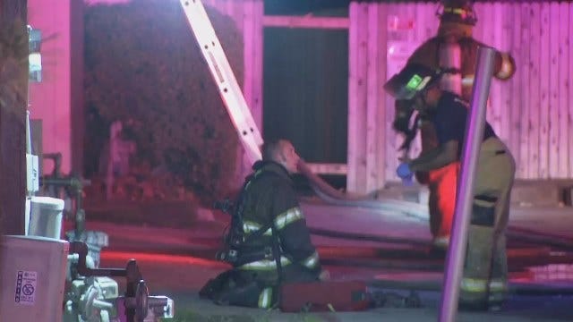 WEB EXTRA: Video From Scene Of East Tulsa Duplex Fire