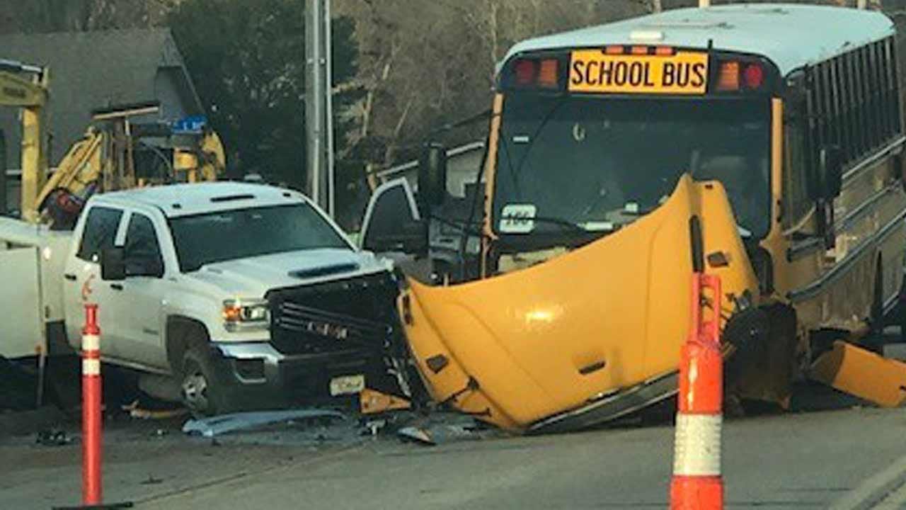 Joseph Holloway: Broken Arrow School Bus Damaged In Wreck