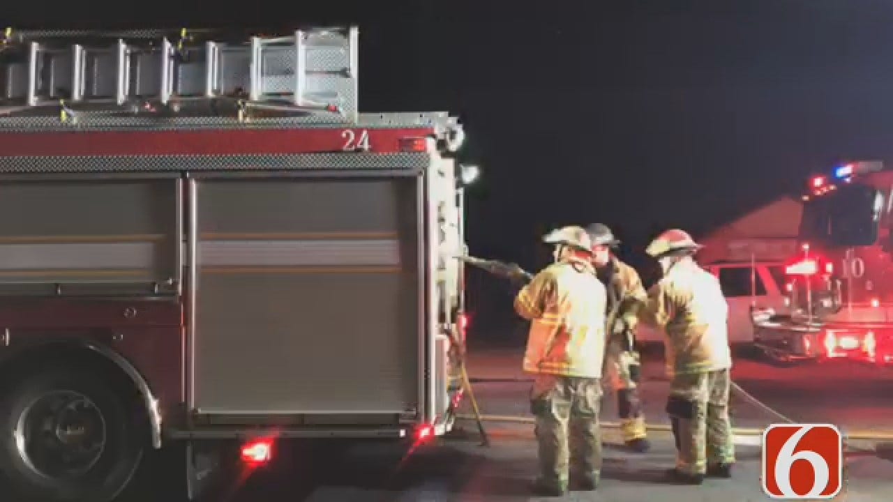 Joseph Holloway Reports From Scene Of Tulsa House Fire