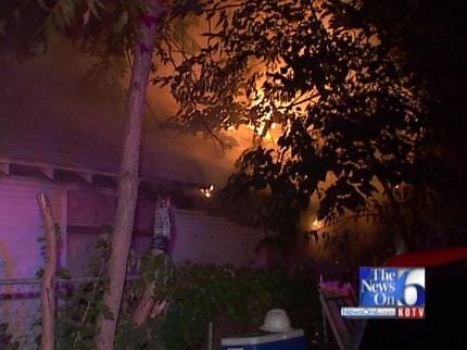 WEB EXTRA: House Fire On East 5th Street In Tulsa
