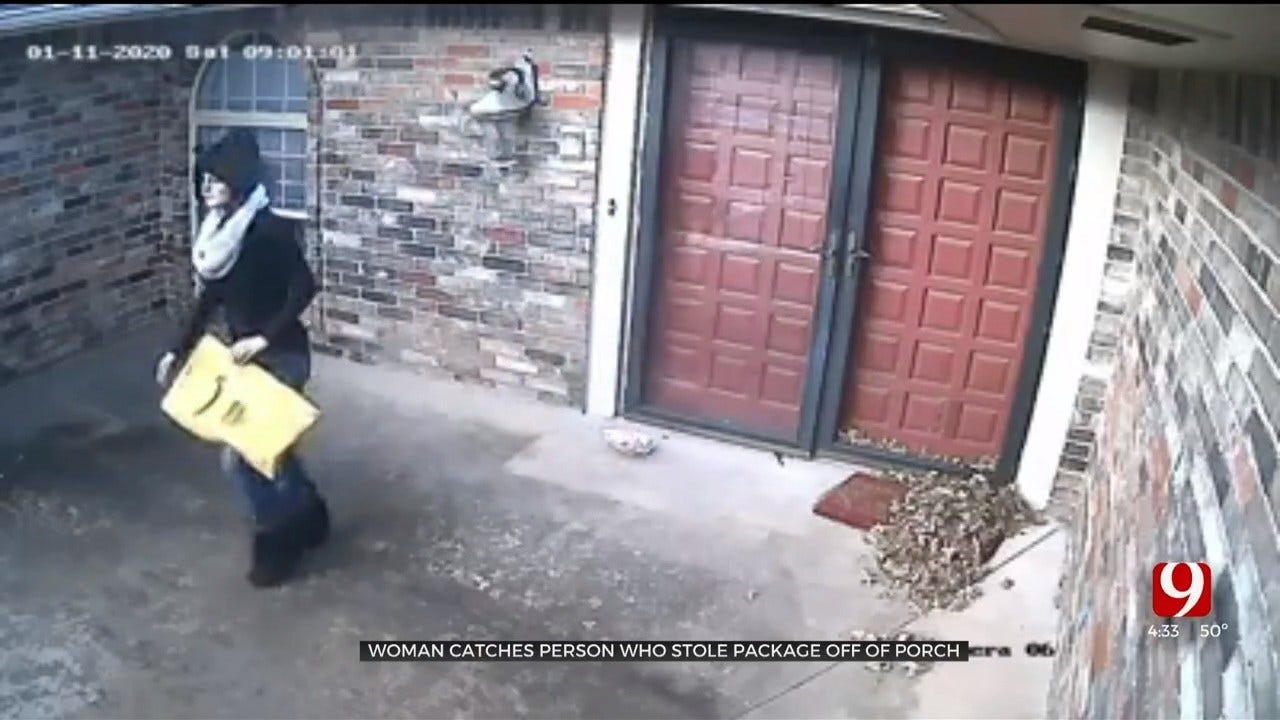 Woman Catches Person Who Tried To Steal Package Off Of Porch In SW OKC