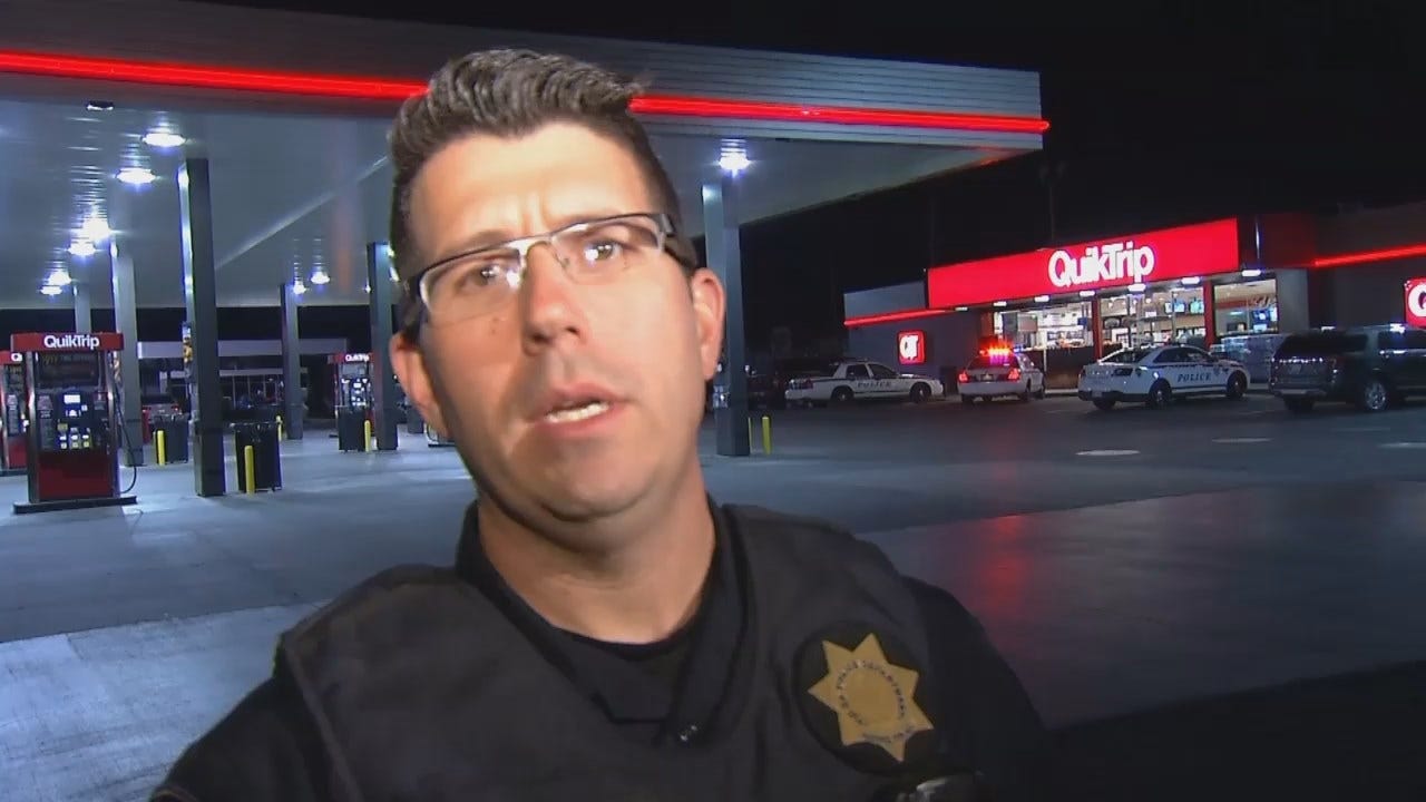 WEB EXTRA: Tulsa Police Sgt. Brandon Smith Talks About QT Robbery