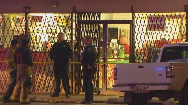 WEB EXTRA: Video From Scene Of East Tulsa Convenience Store Robbery, Fatal Shootings