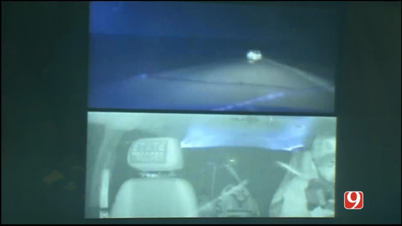 WEB EXTRA: Dashcam Video Shows OHP Trooper Shooting Through Wind Shield During Michael Vance Shootout