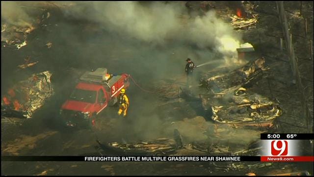 Fire Crews Respond To Multiple Wildfires Near Shawnee