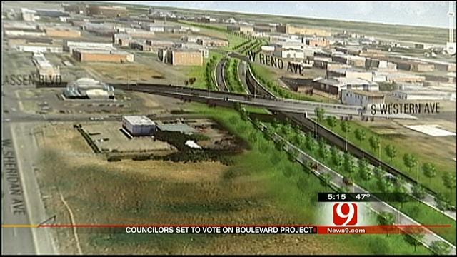 OKC Council To Vote On Design For Part Of Boulevard Project
