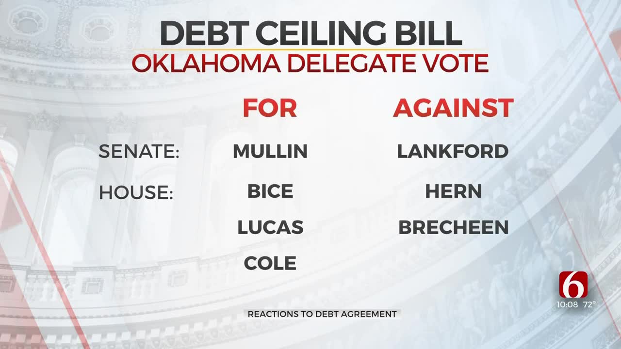 Oklahoma Congressional Delegation Divided On Debt Ceiling Bill Compromise