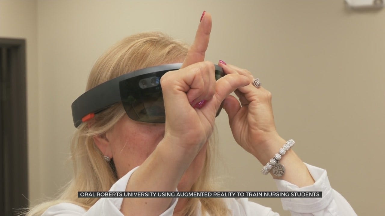 ORU Nursing Program Uses New Augmented Reality Program For Learning