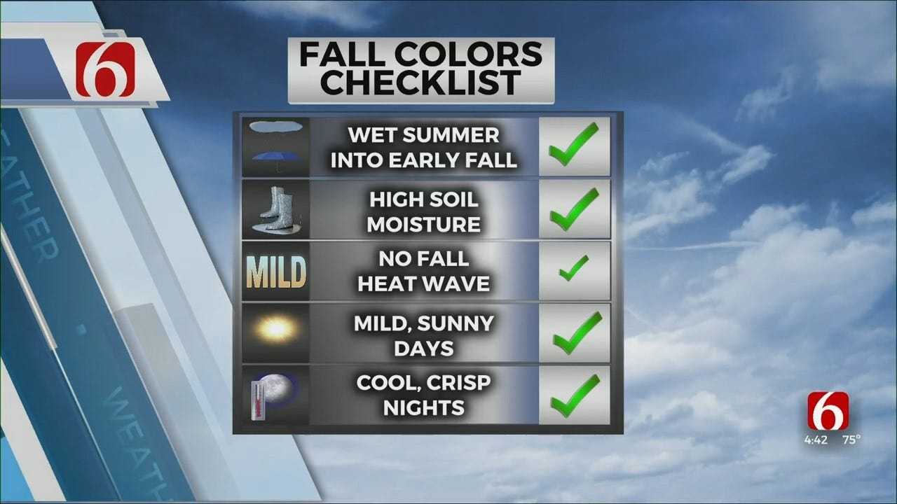 Mike Grogan's Fall Forecast: Colors To Peak Near The End Of October