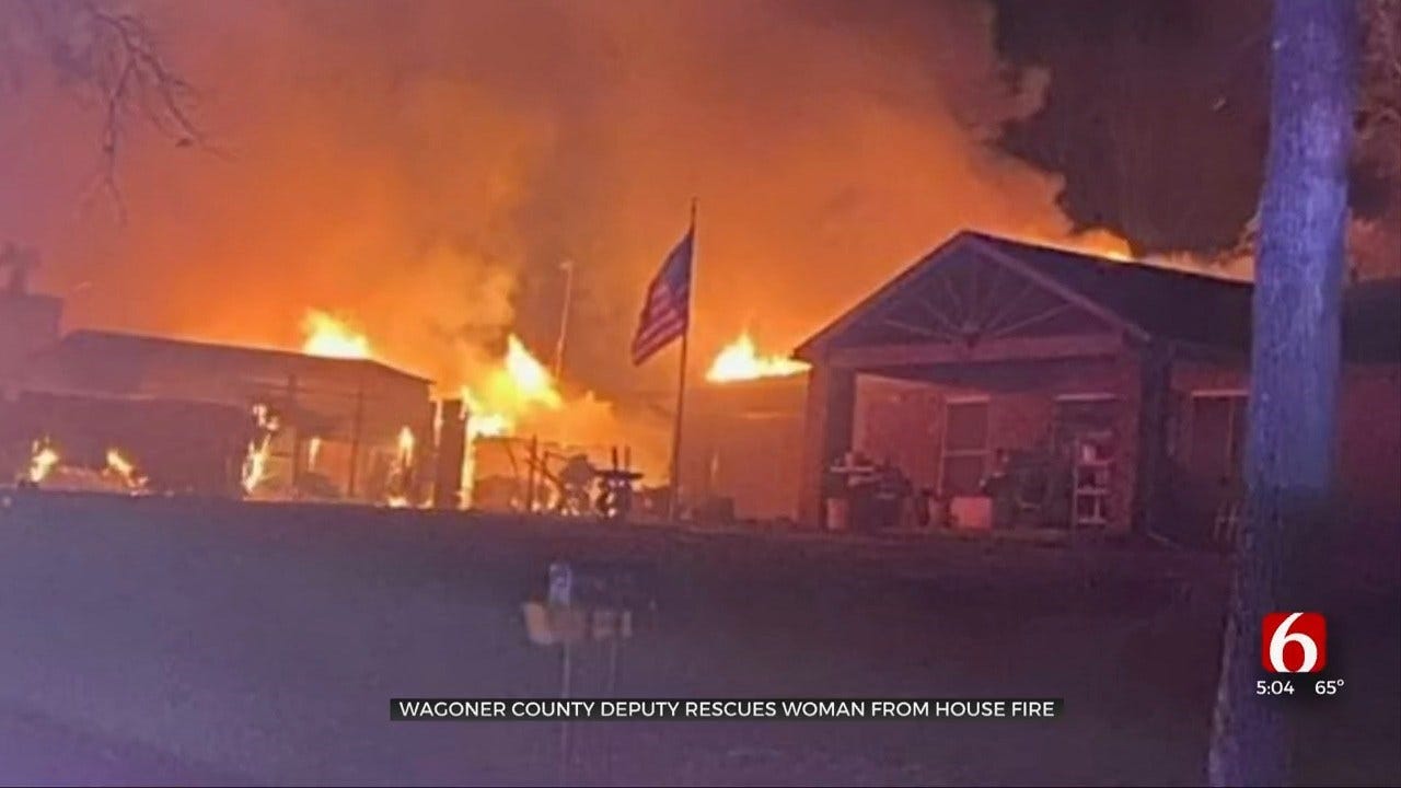 Wagoner County Deputy Called A Hero After Saving Woman From Burning Home