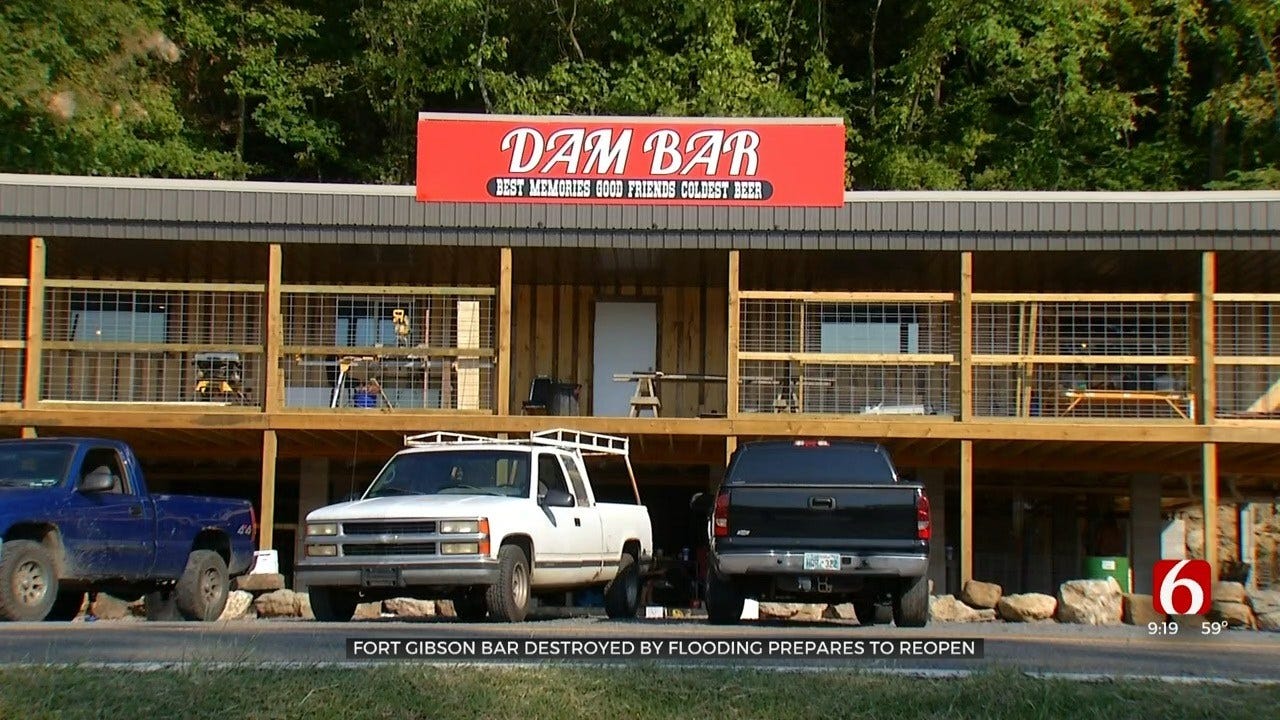 Fort Gibson Community Restores Beloved Bar After May Flooding