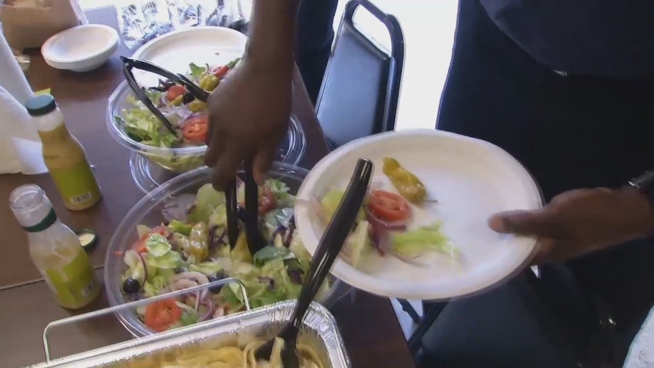 WEB EXTRA: Tulsa Firefighters Get Free 'Thank You' Meal From Olive Garden