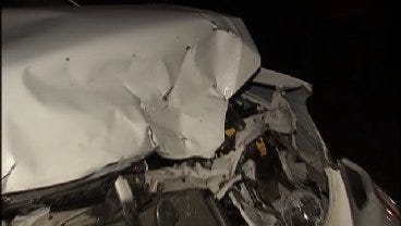 WEB EXTRA: Video From Scene Of Car-Deer Crash