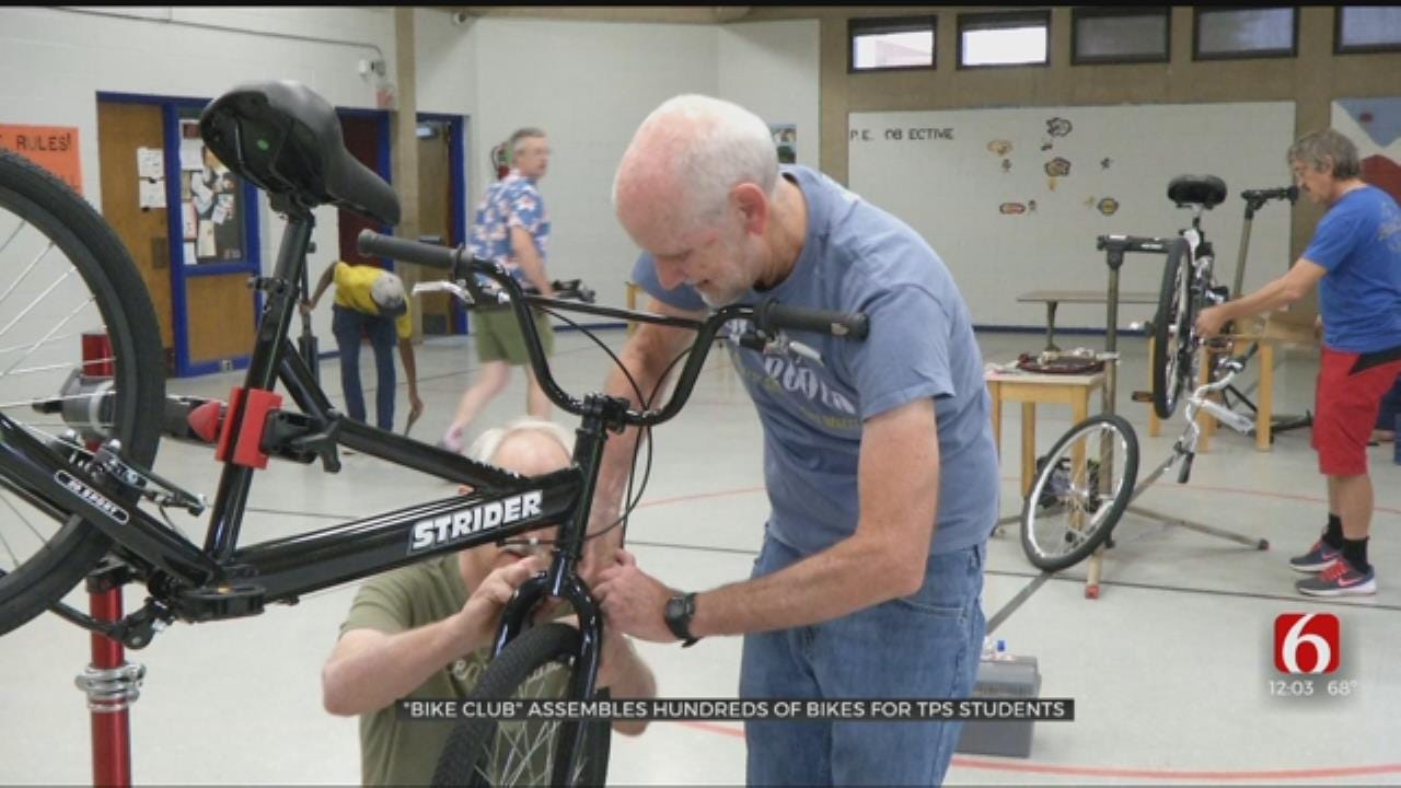 Tulsa Volunteers Make Sure Area Students Have Bicycles