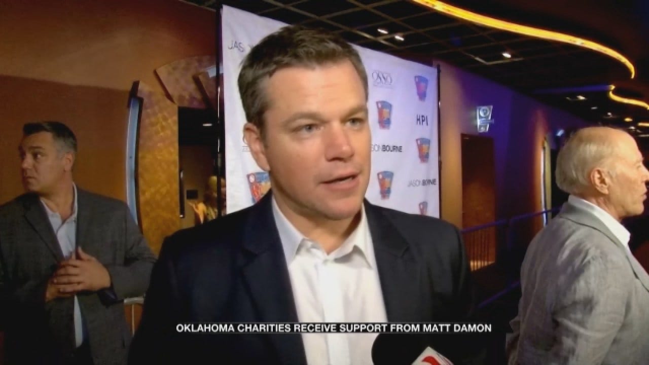 Matt Damon Supports Oklahoma Charities With Movie Screening