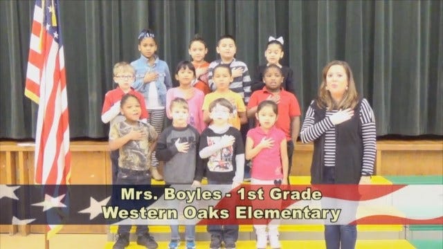Mrs. Boyles' 1st Grade Class At Western Oaks Elementary