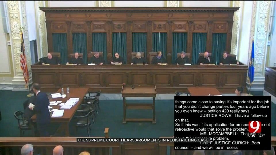 Okla. Supreme Court Hears Anti-Gerrymandering Petition Arguments