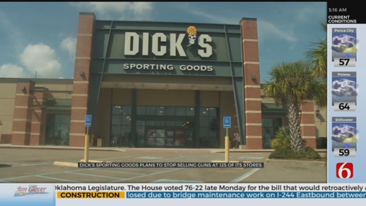 Dick's Sporting Goods To Stop Selling Guns In 125 Stores