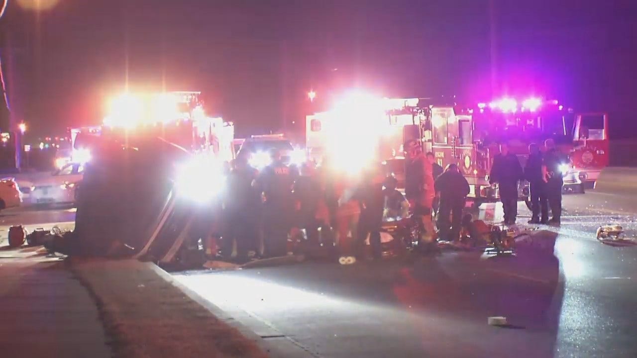 WEB EXTRA: Video From Scene Of Tulsa Fatal Crash