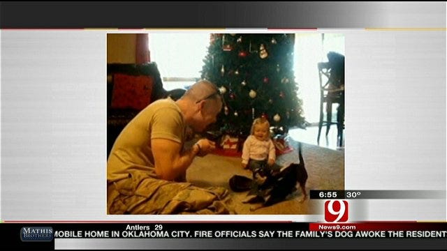 Oklahoma Soldier, Daughter Share Some Laughs