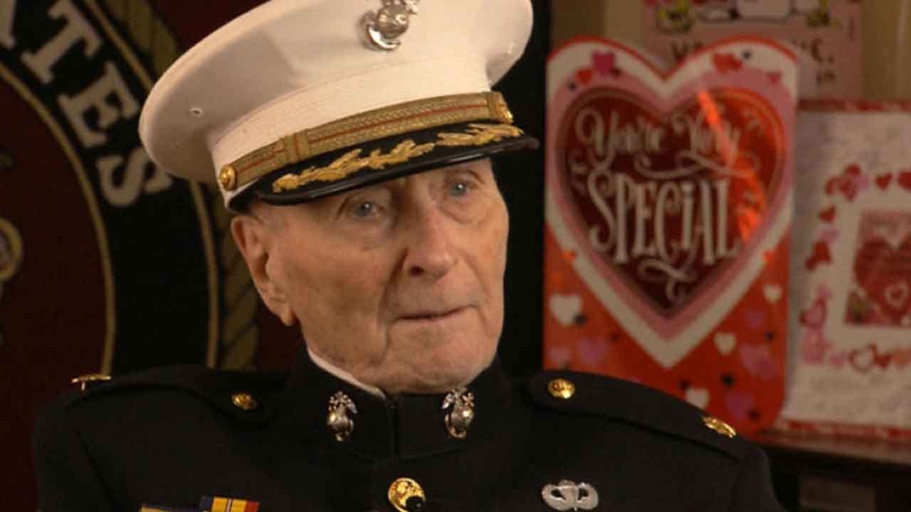104-Year-Old Marine Surprised With Thousands Of Valentine's Day Cards