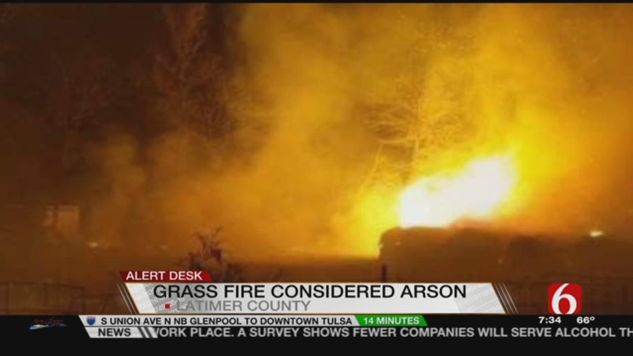 Arson Threatens Structures In Latimer County