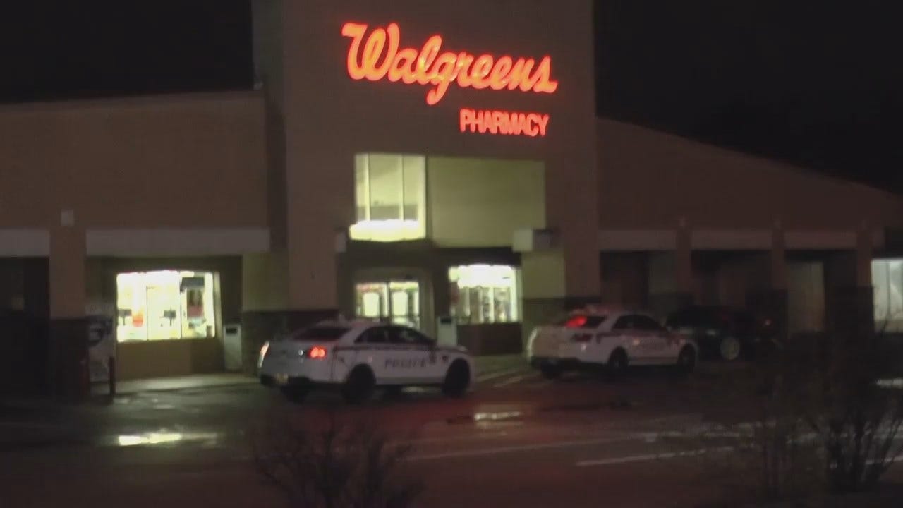 WEB EXTRA: Video From Scene Of Tulsa Walgreens Burglary