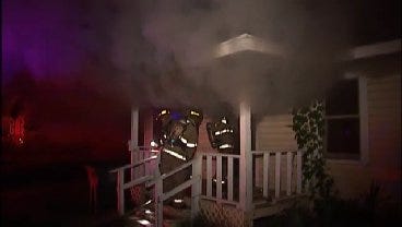 WEB EXTRA: Video Of Tulsa Firefighters Attacking Fire At Vacant House